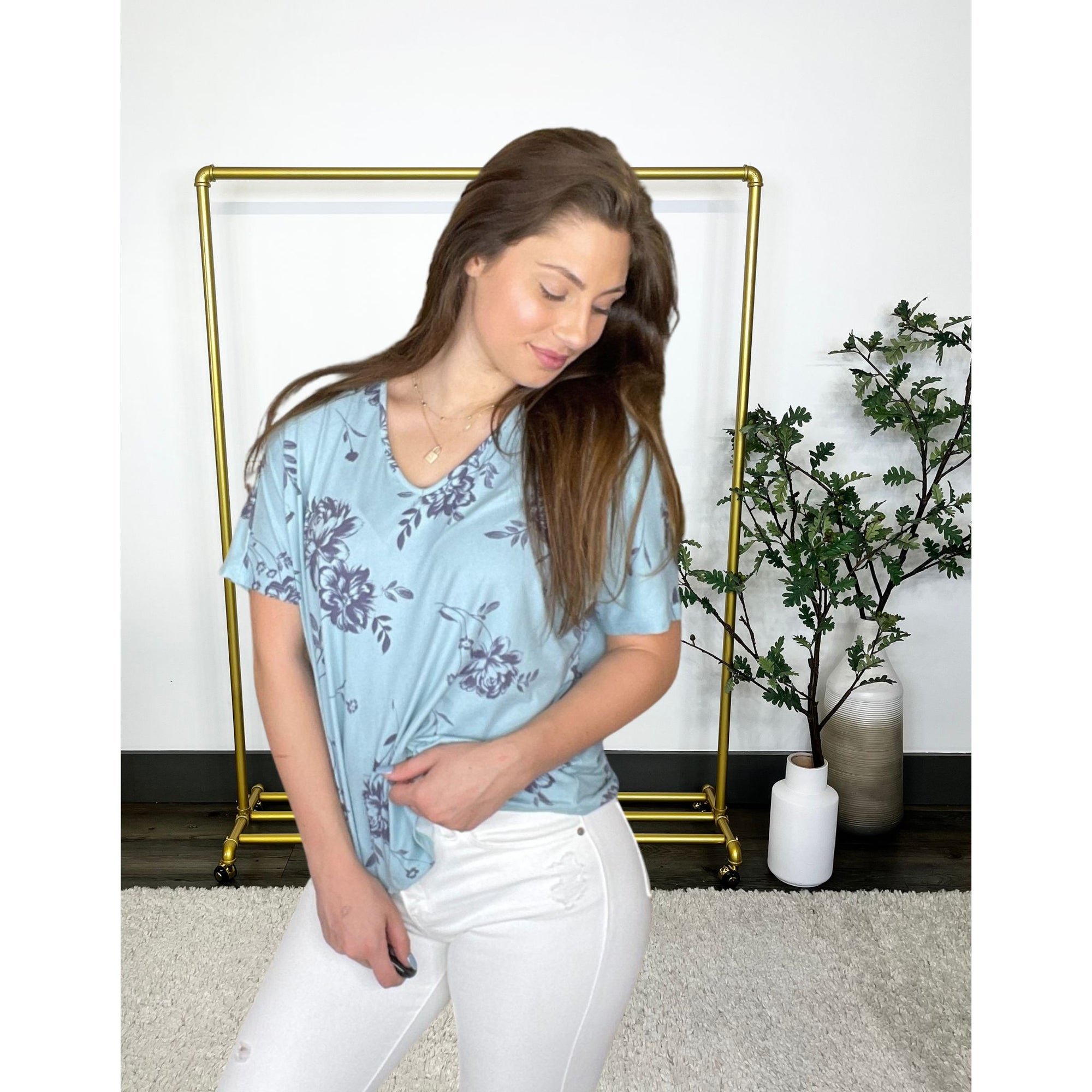 Peony Floral Top
