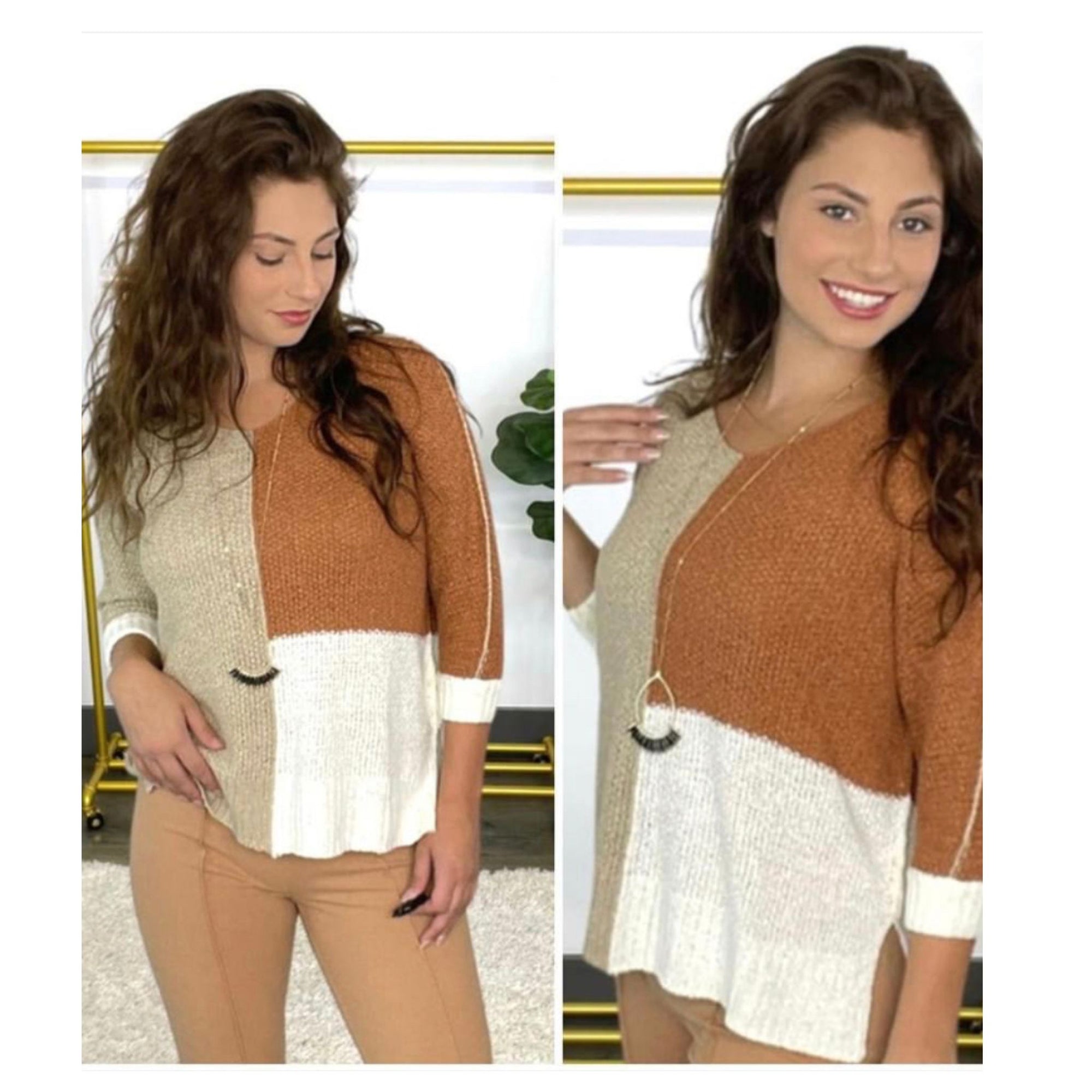 Better Together Color Block Sweater