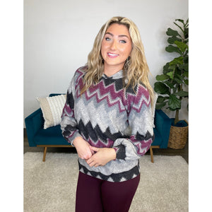 This Is The Move Aztec Print Hoodie