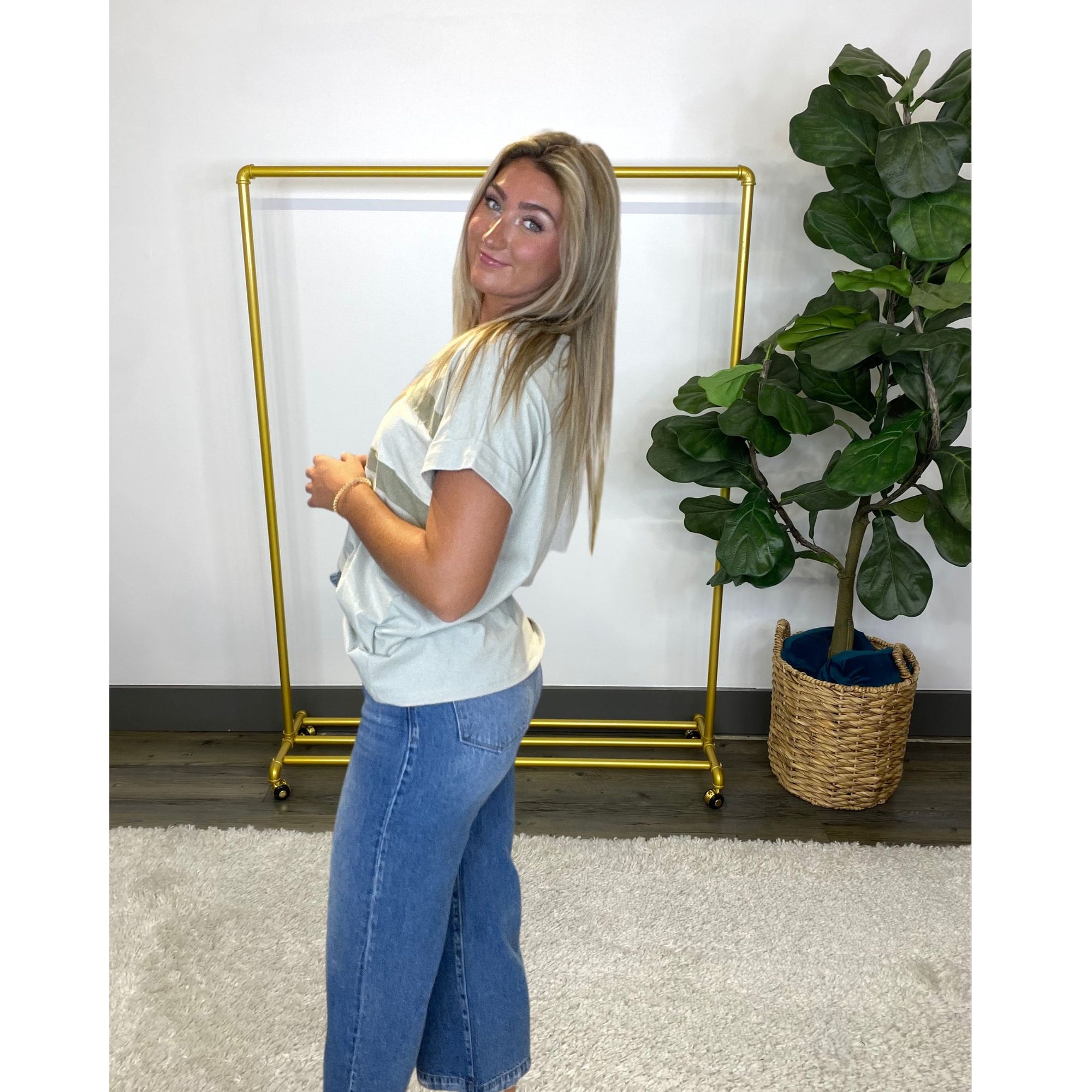 Cotton Color Block Top