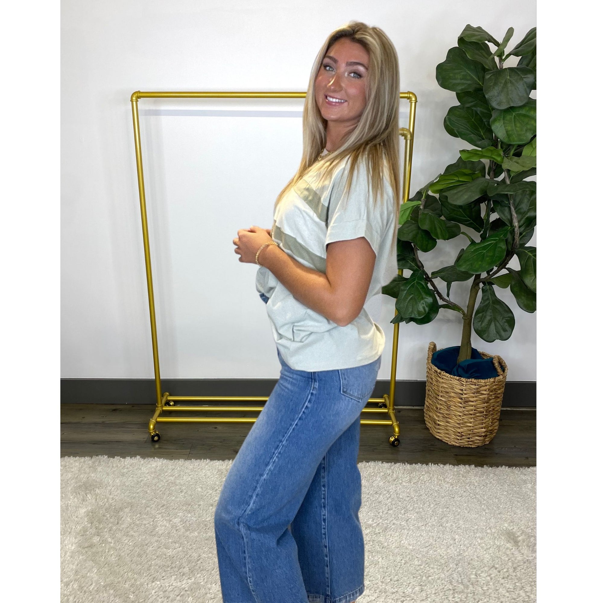 Cotton Color Block Top