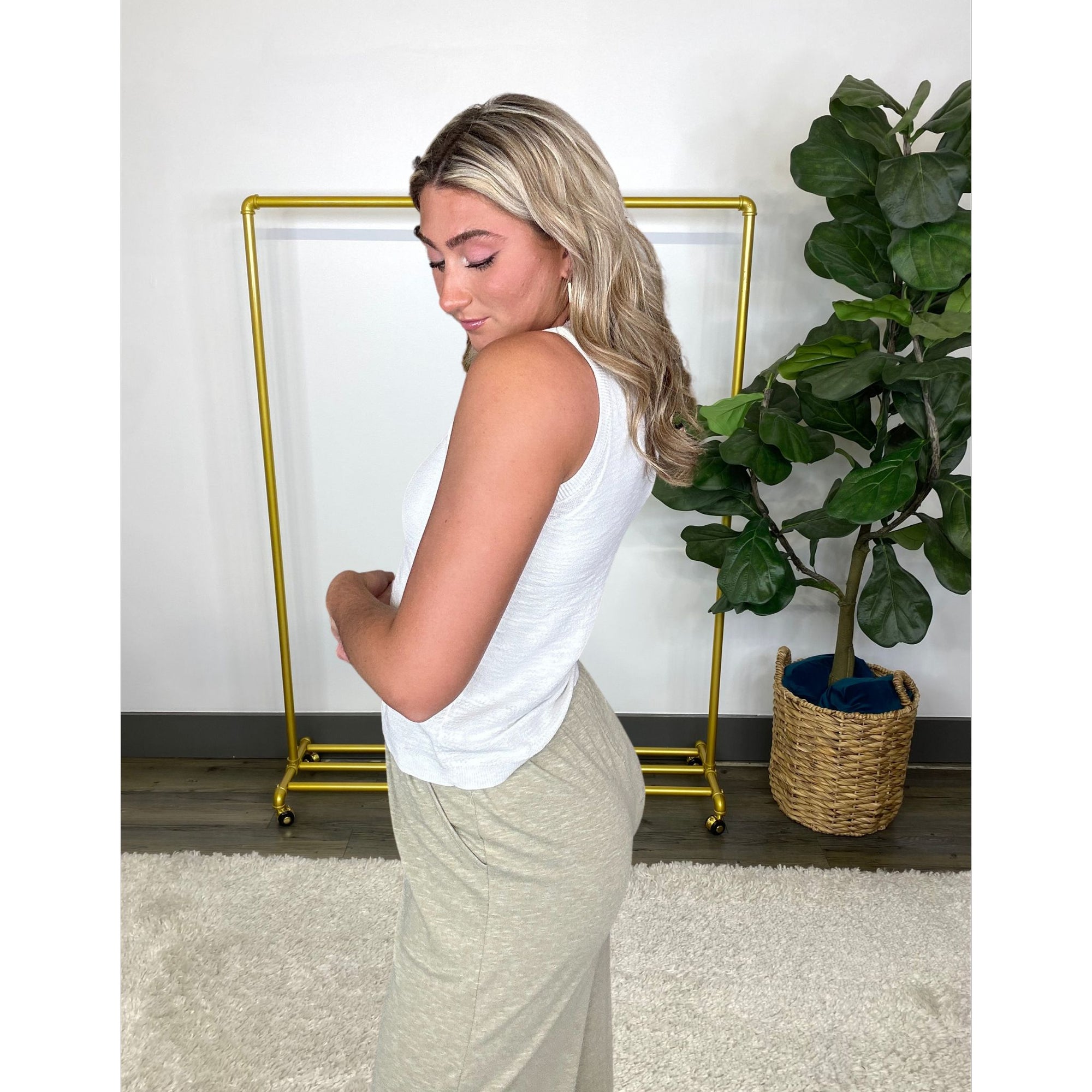 Wide Leg Knit Pants