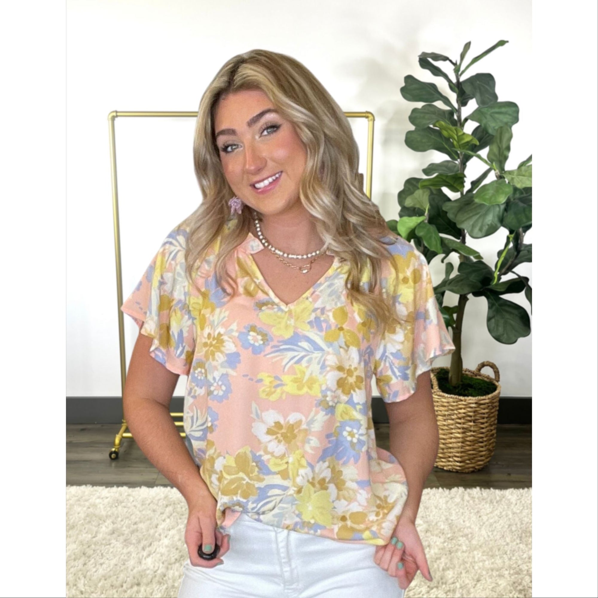 Live For This Floral Blouse