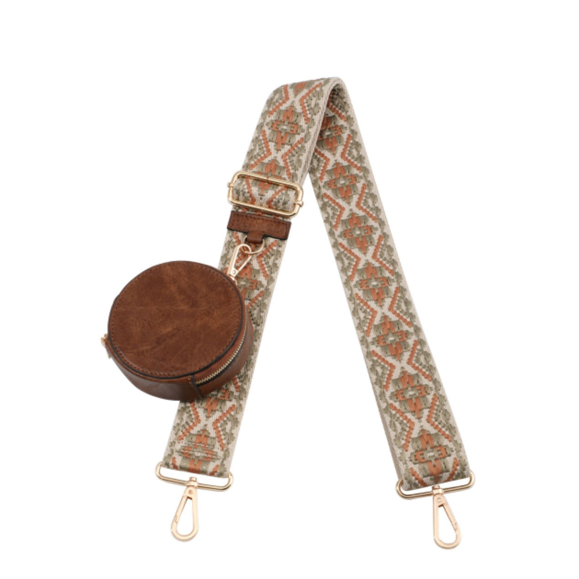 Guitar Purse Strap with Circle pouch