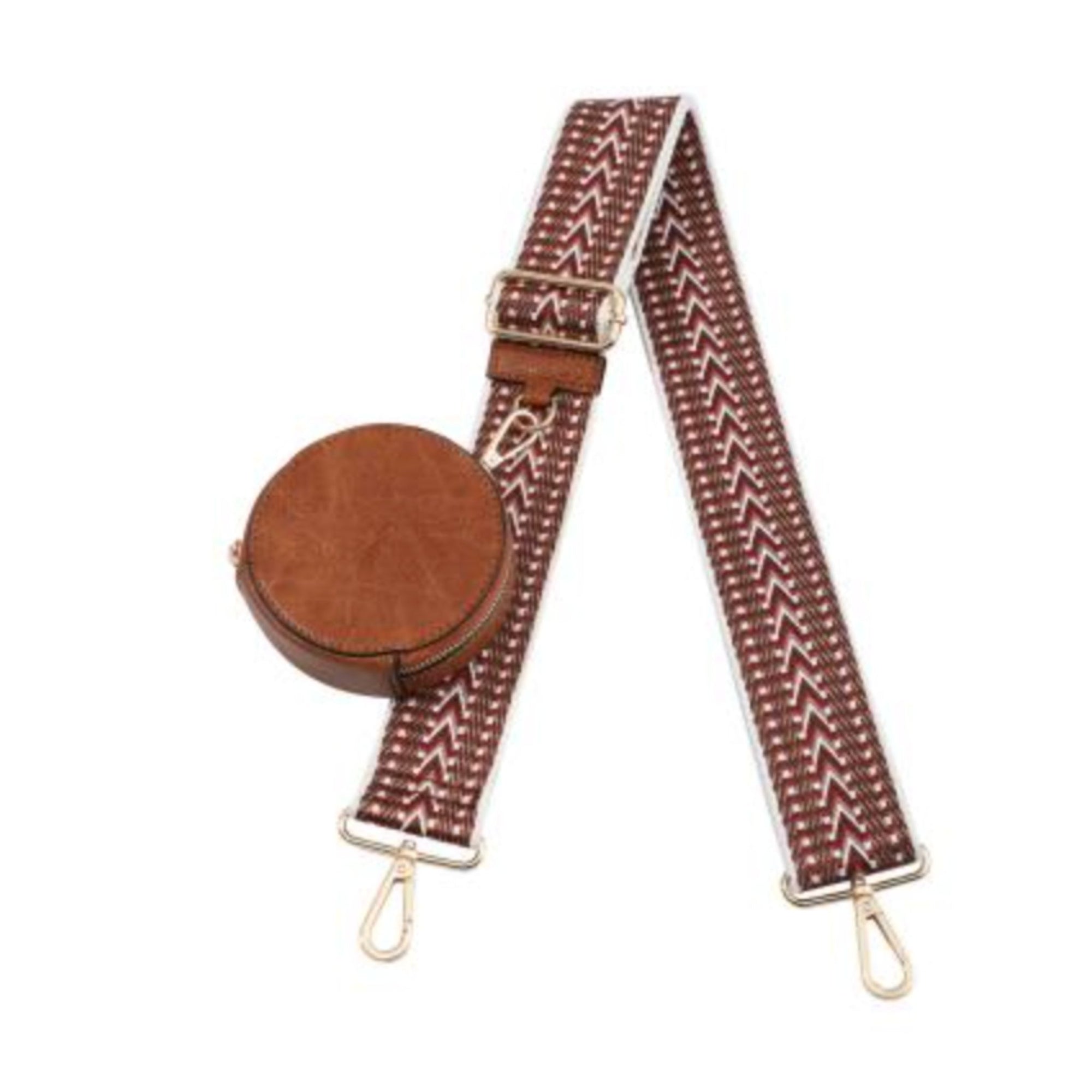 Guitar Purse Strap with Circle pouch