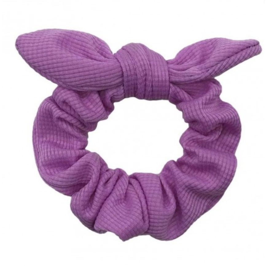 Solid Bow Hair Scrunchie
