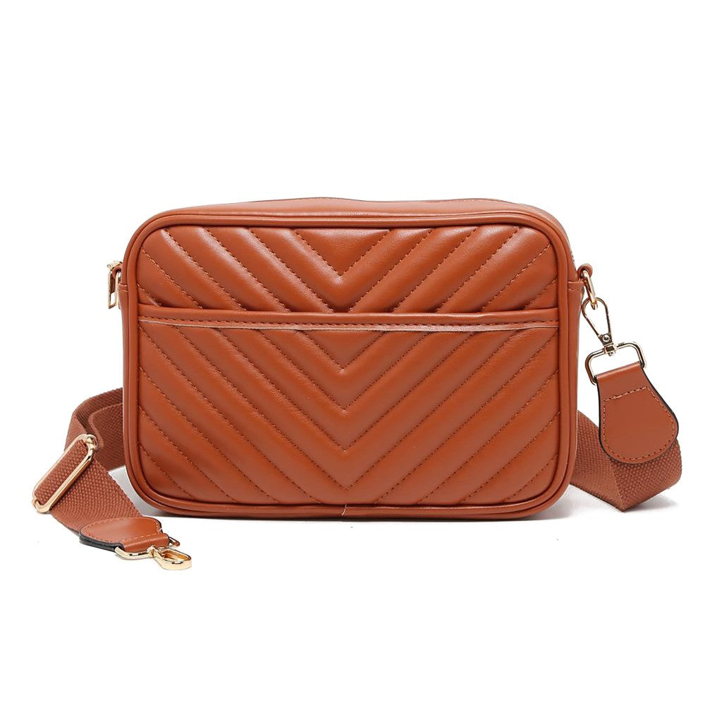 Vegan leather crossbody bag