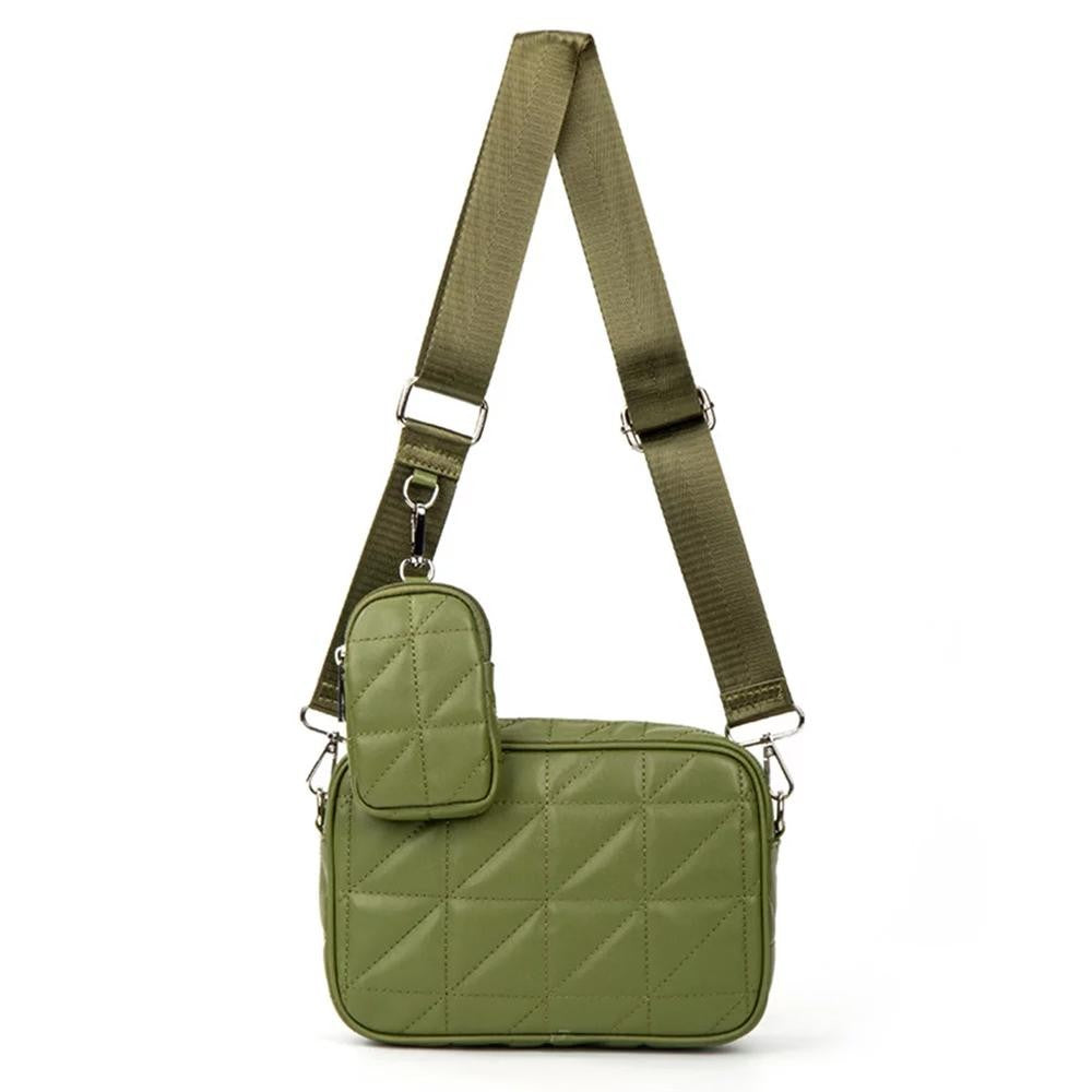 The Right Angles Quilted Crossbody Handbag