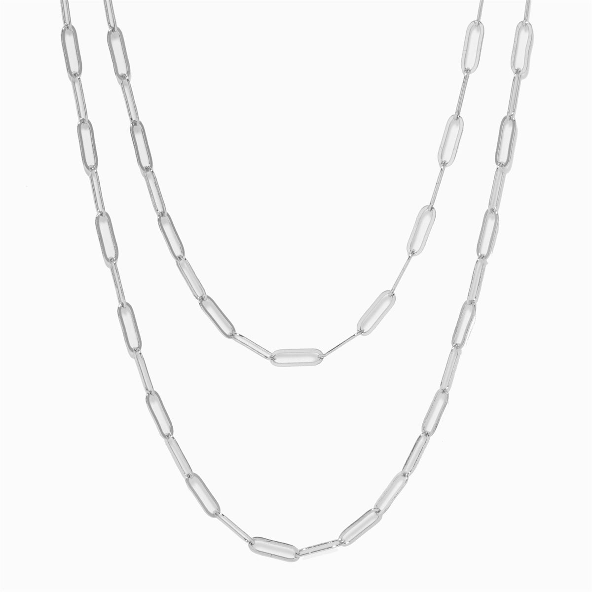 Matte Finish Chain Wrap Toggle Necklace
